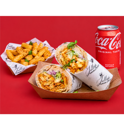 loaded wrap meal