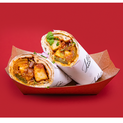 chilli paneer wrap